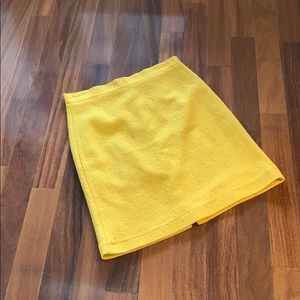 Bb Dakota mustard yellow 50% wool skirt